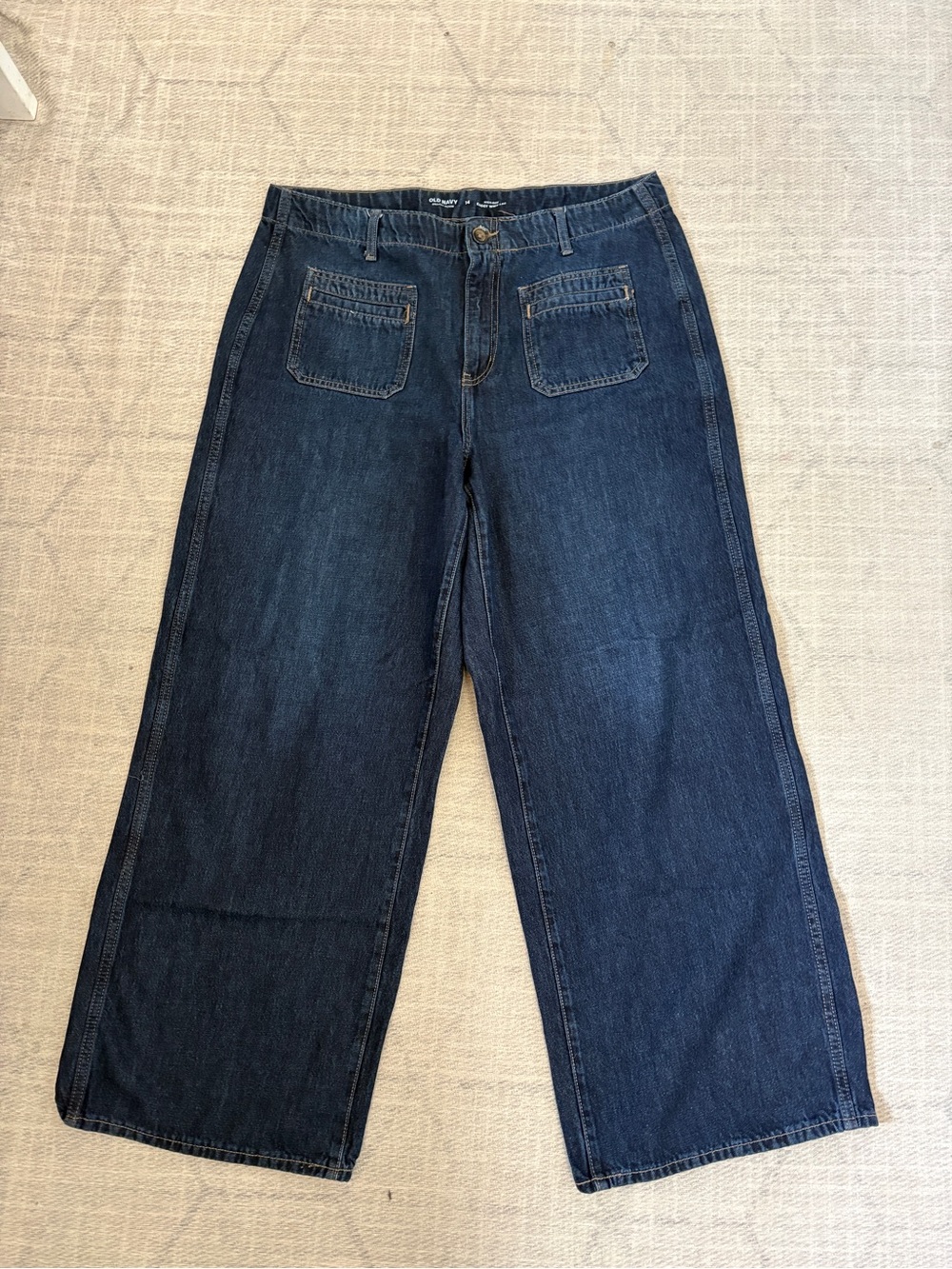 Old Navy Dark Wash Wide Leg Jeans